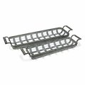 Cheungs Square Woven Metal Tray with Side Handles - Set of 2 5197-2